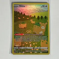 Ditto GG22/GG70 Holo Crown Zenith Galarian Gallery Pokemon Holo NM *DAMAGED* - Image 3