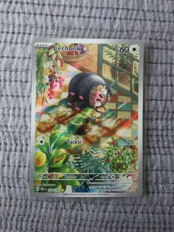 Pokemon TCG Lechonk 209/197 SV03 Obsidian Flames Illustration Rare Holo NM - Image 1