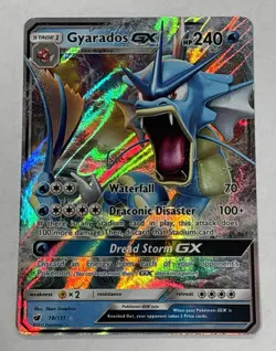 Pokemon TCG Gyarados GX 18/111 SM-Crimson Invasion Ultra Rare Holo | LP - Image 1