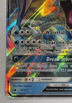 Pokemon TCG Gyarados GX 18/111 SM-Crimson Invasion Ultra Rare Holo | LP - Image 5