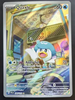 Pokemon Card - Quaxly - Illustration Rare - Paldea Evolved 206/193 - NM - Image 1