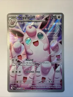 Wigglytuff 105/094 Illustration Rare 2025 Pokemon Phantasmal Flames Card NM - Image 1