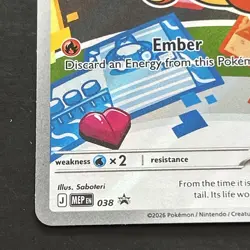 First Partner Illustration Charmander Promo Full Art Holo 038 Pokemon TCG B - Image 4