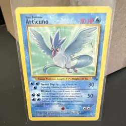 The Pokemon Company Articuno 17/62 Fossil Unlimited Rare Eng 70 HP Regular - Image 1