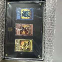 YuGiOh TCG 25th Anniversary Stainless Steel Egyptian God Cards US Customs Free - Image 2