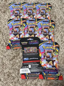 Pokemon TCG Phantasmal Flames Sleeved Booster Pack Lot of 9 Sealed - Image 2