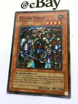 YUGIOH - EXILED FORCE - LOD-023 - SUPER RARE - NEAR MINT - LEGACY OF DARKNESS - Image 3