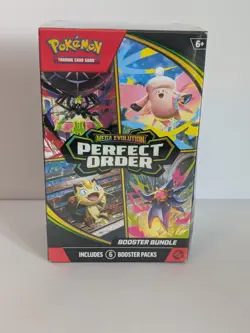 Pokemon Perfect Order Booster Bundle | 6 Packs | Meowth Mega Zygarde ex Clefable - Image 1