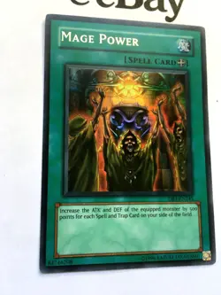 YUGIOH - MAGE POWER - MINT - DB1-EN245 - ULTRA RARE - DARK BEGINNING - ENGLISH - Image 2