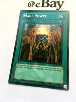 YUGIOH - MAGE POWER - MINT - DB1-EN245 - ULTRA RARE - DARK BEGINNING - ENGLISH - Image 3