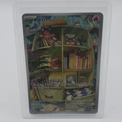 Pokemon TCG Litten 167/162 SV05 Temporal Forces IR Holo Full Art EN 70 HP - Image 1