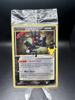 2021 Pokemon Greninja Gold Star SWSH144 Celebrations Promo Factory Sealed/Unopen - Image 1