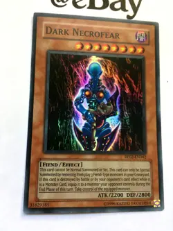 YUGIOH - DARK NECROFEAR - RP02-EN042 - SUPER RARE - NEAR MINT - RETRO PACK 02 - Image 2