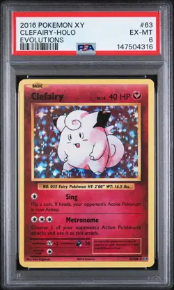 Clefairy - Pokemon Evolutions #63 PSA 6.0 - Image 1