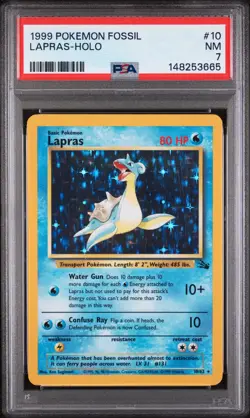 Lapras - Pokemon Fossil #10 PSA 7.0 - Image 1