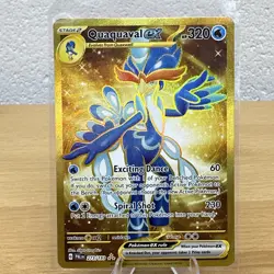 Quaquaval EX - 273/193 Paldea Evolved (Pokemon) Full Art Gold Hyper Rare - Image 1