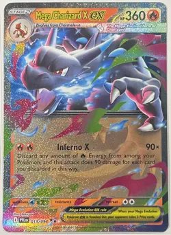 Pokemon TCG - Me02: Phantasmal Flames - Mega Charizard X 013/094 EX NM - Image 1