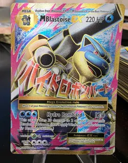 Pokemon TCG XY Evolutions M Blastoise EX Full Art Card 102/108 2016 Ultra Rare - Image 1