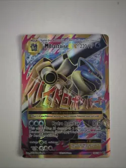 Pokemon TCG XY Evolutions M Blastoise EX Full Art Card 102/108 LP - Image 1