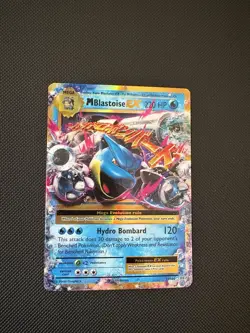 Pokemon TCG M Blastoise EX Evolutions Ultra Rare Card 102/108 - Image 1