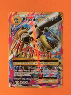 Pokemon TCG XY Evolutions M Blastoise EX Full Art Card 102/108 2016 - Image 1
