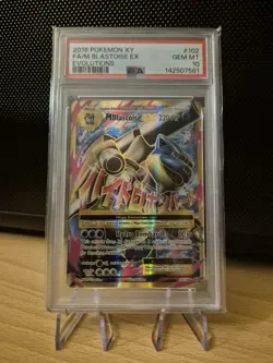 PSA 10 M Blastoise EX XY Evolutions 102/108 Holo Rare Pokemon Card GEM MINT - Image 1