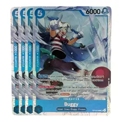 Buggy OP16-048 SR Playset x4 One Piece Card Game NM English - Image 1