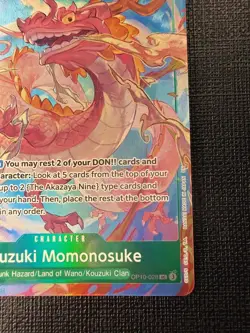 One Piece Kouzuki Momonosuke OP10-028 Alt Art/ Vol 2 premium collection - Image 5