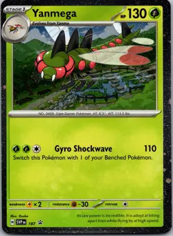 Yanmega - (Cosmos Holo) Cosmos Holo Swirl SV: Scarlet & Violet Promo Cards 187 - Image 1