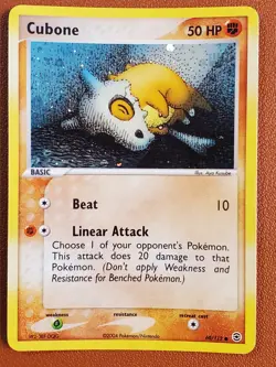 Cubone 60/112 EX FireRed & LeafGreen Pokemon Card Reverse Holo Foil Rare Card NM - Image 1