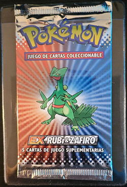 Pokemon TCG EX Rubi & Zafiro Spanish Booster Pack 5 Cards Septile - Image 1