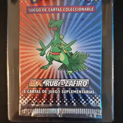 Pokemon TCG EX Rubi & Zafiro Spanish Booster Pack 5 Cards Septile - Image 3