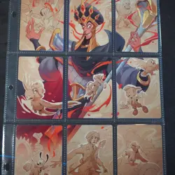 Reign of Jafar, Lorcana- Two full 9 Card set Puzzle inserts - Image 1