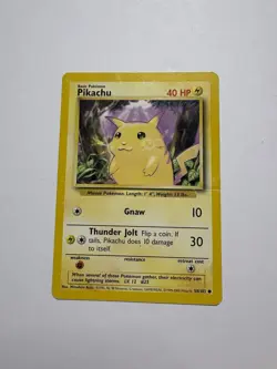 Pokemon TCG Pikachu Base Set Regular Card 58/102 - Image 1