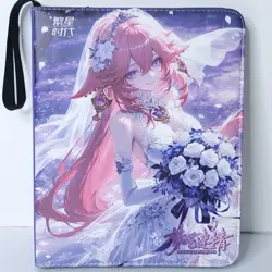 Raiden Yae Miko Wedding Card Binder 3-Ring Anime Waifu Double Sided Redemption - Image 2