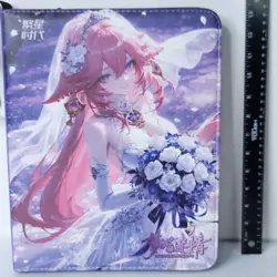 Raiden Yae Miko Wedding Card Binder 3-Ring Anime Waifu Double Sided Redemption - Image 3