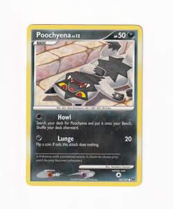 Poochyena 86/127 Platinum Regular Non Holo Pokemon Card Moderately Played MP - Image 1