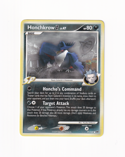 Honchkrow 77/127 Platinum Regular Non Holo Pokemon Card Moderately Played MP - Image 1