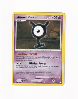 Unown 81/146 Legends Awakened Regular Non Holo Pokemon Card Light Played LP - Image 1