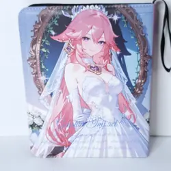 Yae Miko Wedding Dress Card Binder 3-Ring Anime Waifu Double Sided Redemption - Image 2