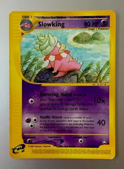 2003 Pokemon Slowking #34/147 Aquapolis E-Card MP - Image 1