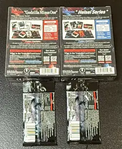 Godzilla Card Game Starter Lot of 2 Decks, Minus One, Heisei Seires + 2 Boosters - Image 2
