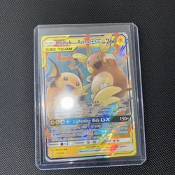 Pokemon TCG Raichu & Alolan Raichu GX Unified Minds Card 54/236 NM/M - Image 5