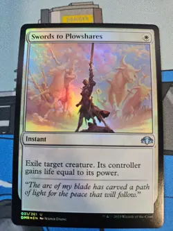 MTG - Sword to Plowshares FOIL - Dominaria Remastered - Image 1