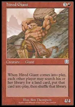 Hired Giant - Medium Play MTG Mercadian Masques - Image 1
