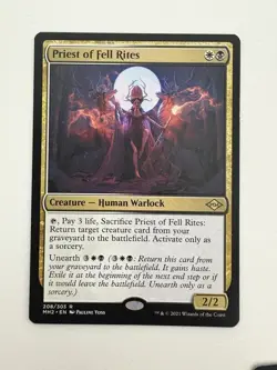 Priest of Fell Rites MTG Magic the Gathering Card NM Near Mint MH2 - Image 1