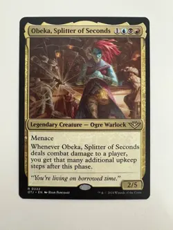 Obeka Splitter of Seconds MTG Magic the Gathering Card NM Near Mint OTJ - Image 1