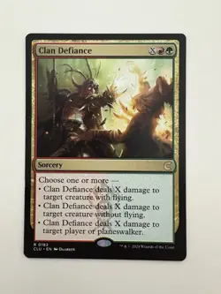 Clan Defiance MTG Magic the Gathering Card NM Near Mint CLU - Image 1