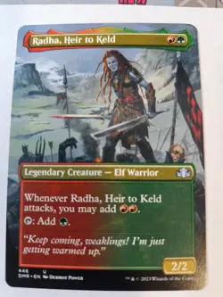 MTG - Radha, Heir to Keld Borderless - Dominaria Remastered - Image 1
