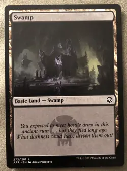 2021 Magic MTG Swamp Adventures In The Forgotten Realms Land Card #273/281 NM - Image 1